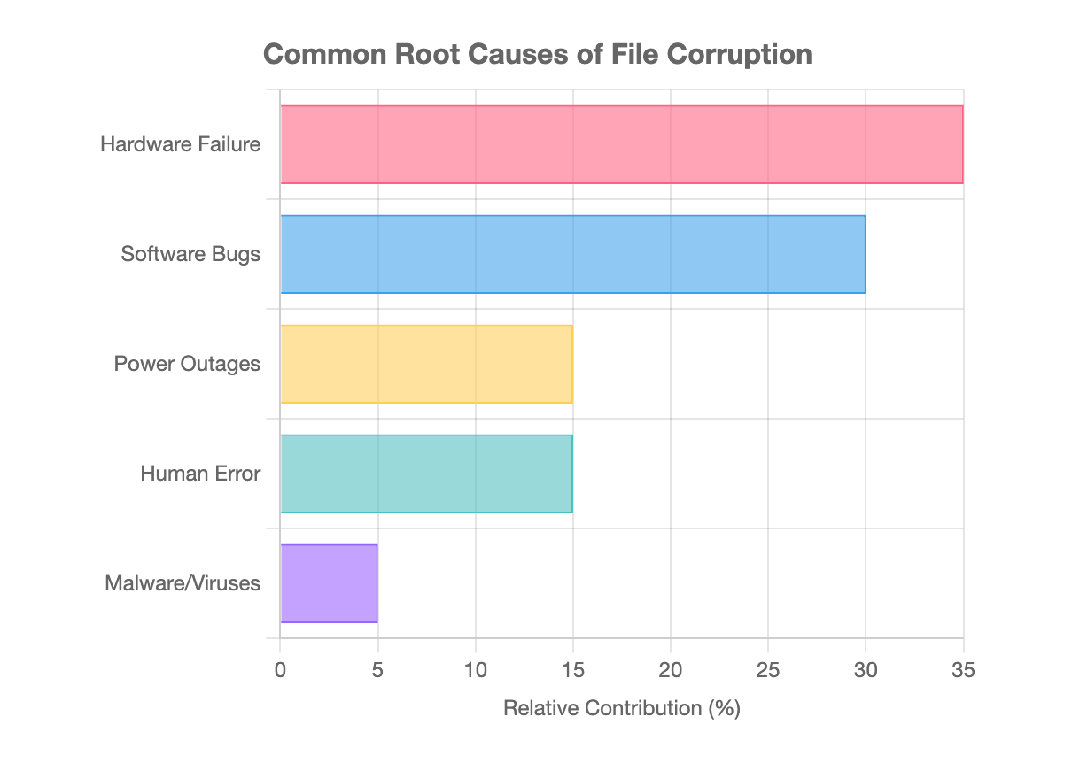 common root causes of file corruption