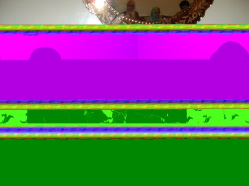 Severe JPEG corruption with color shifts and misaligned data blocks